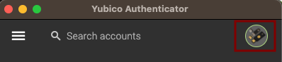 authenticator Yubico interface
